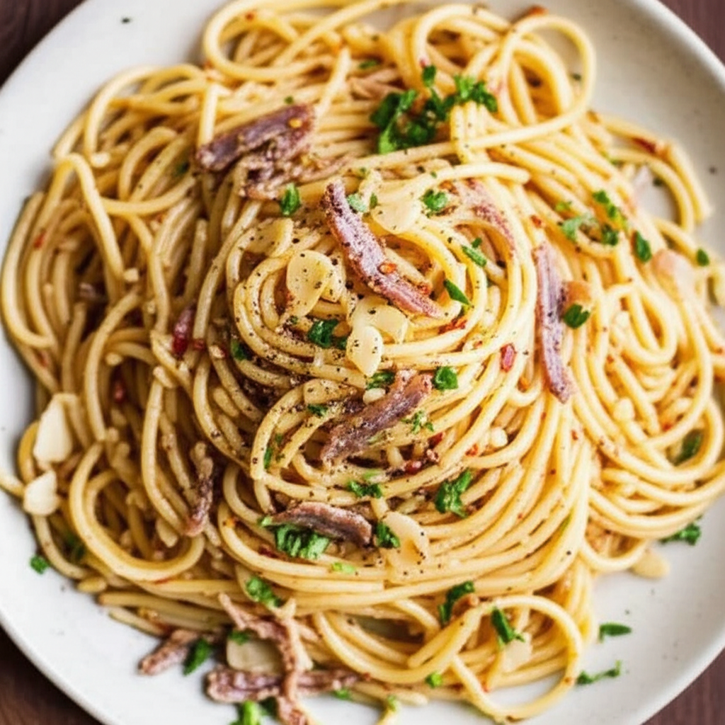 Basic Garlic And Oil Sauce For Perfect Pasta Rachael Ray image