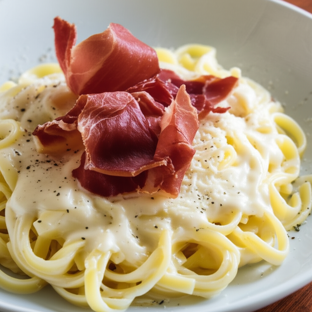Basic Italian White Cream Sauce Like An Alfredo Or Bechamel image