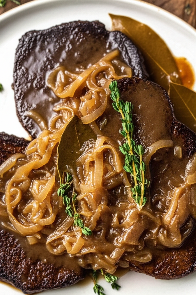 Basic Smothered Steak And Onions image