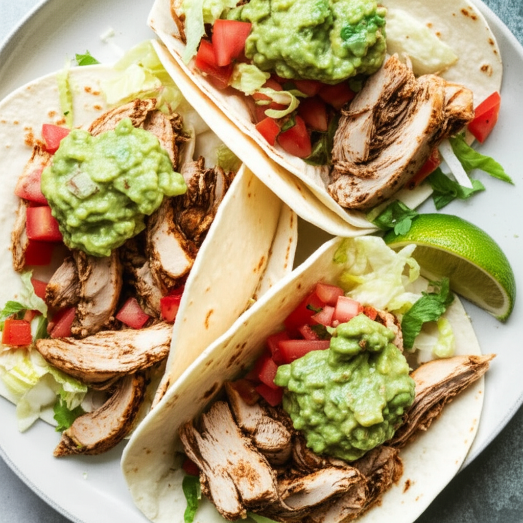 Basic Soft Chicken Tacos image