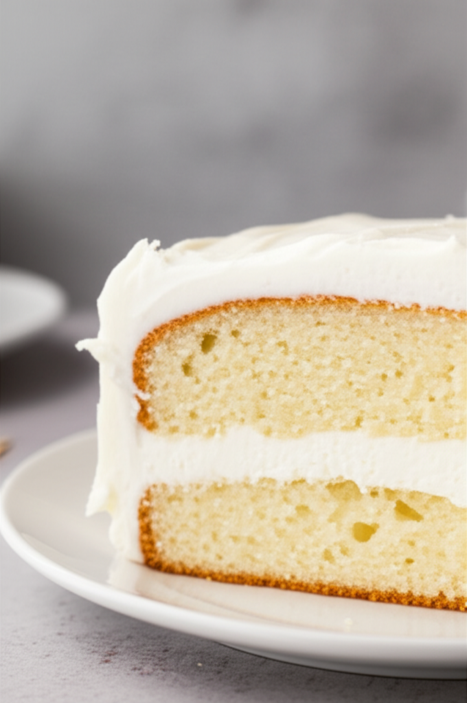 Basic Sour Cream White Cake image