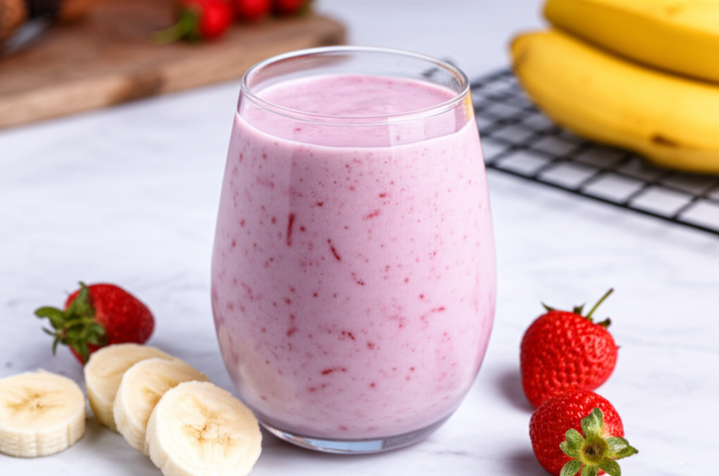 A Berry Good Banana Smoothie image