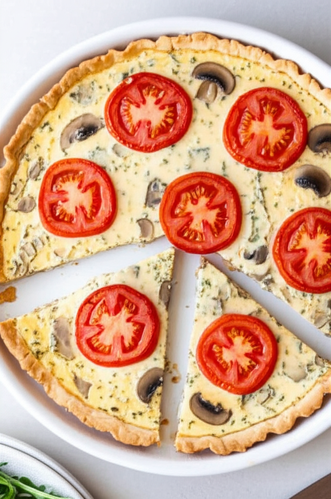 Basic Vegan Quiche With Soy Cheese image