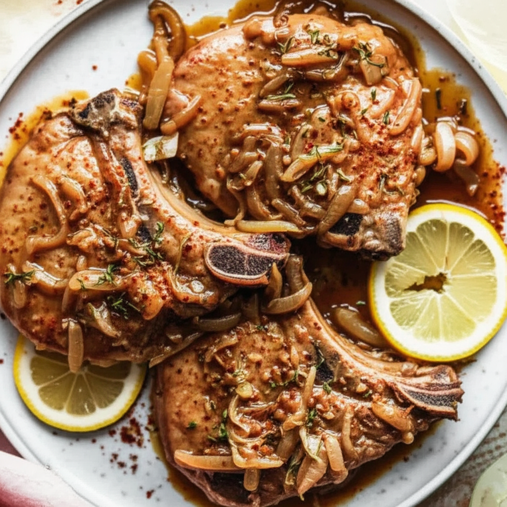 Drunken Pork Chops image