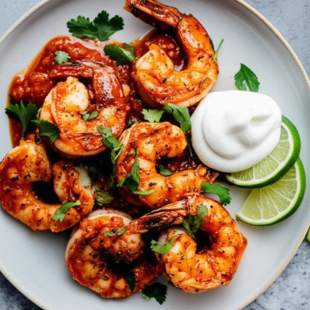 Shrimp With Chipotle Sauce image