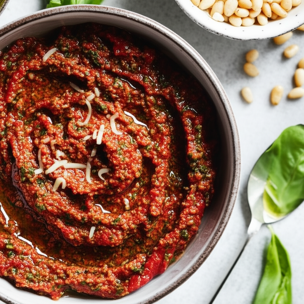 Basil And Dried Tomato Pesto image