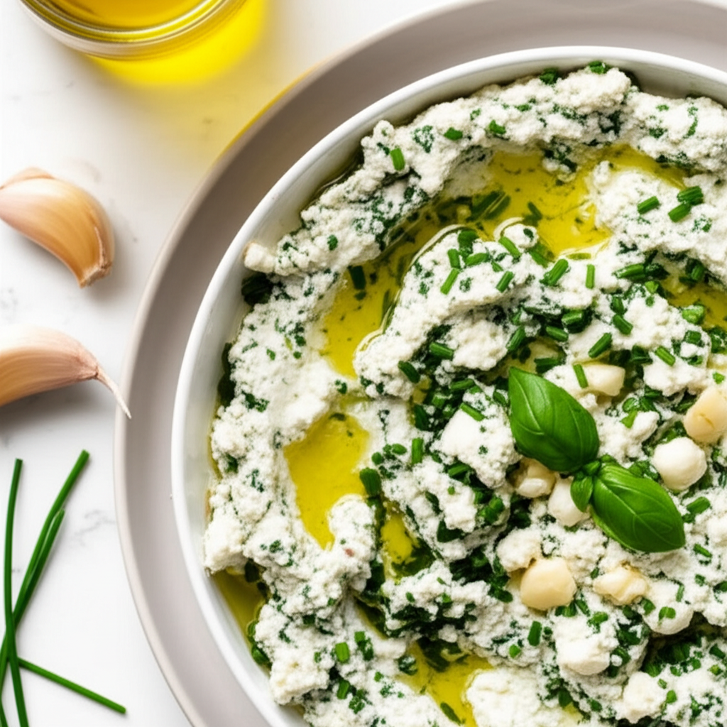 Basil And Feta Cheese Spread image