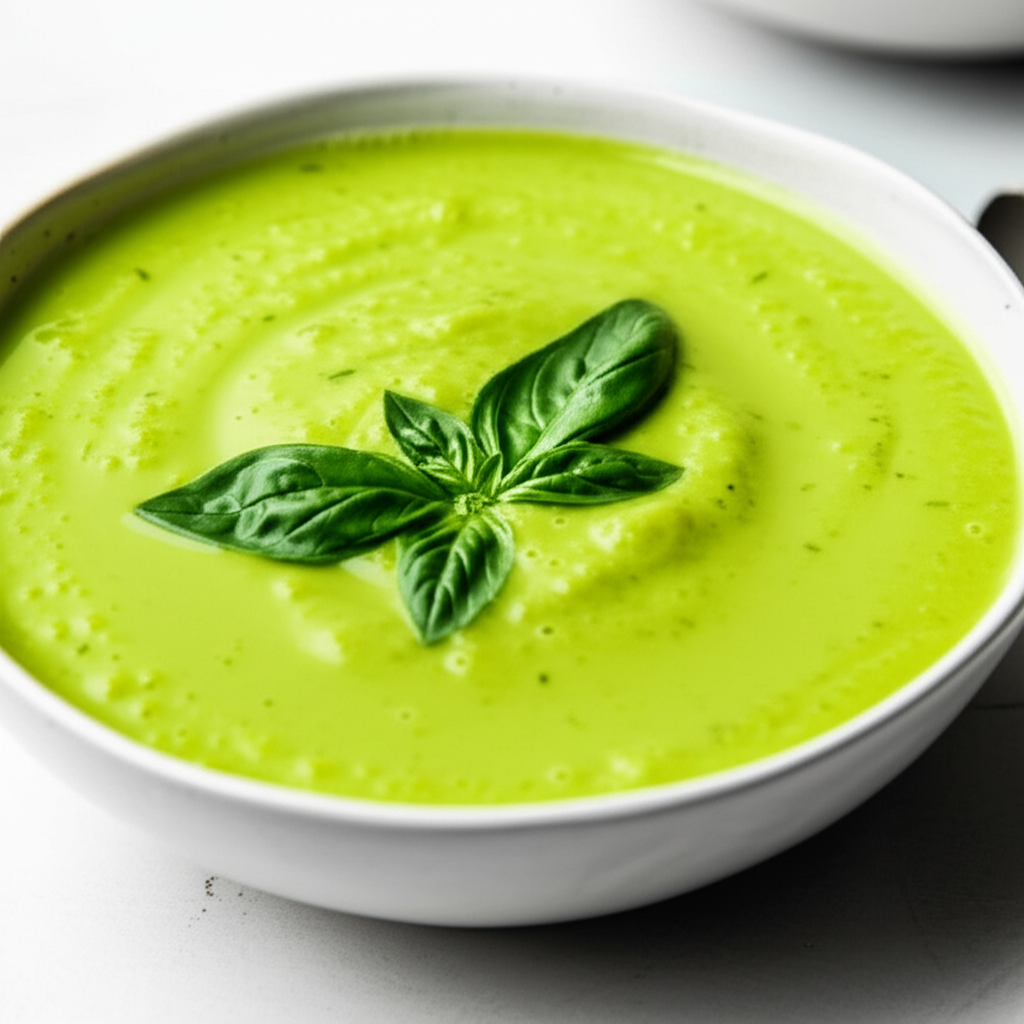 Basil And Zucchini Soup image