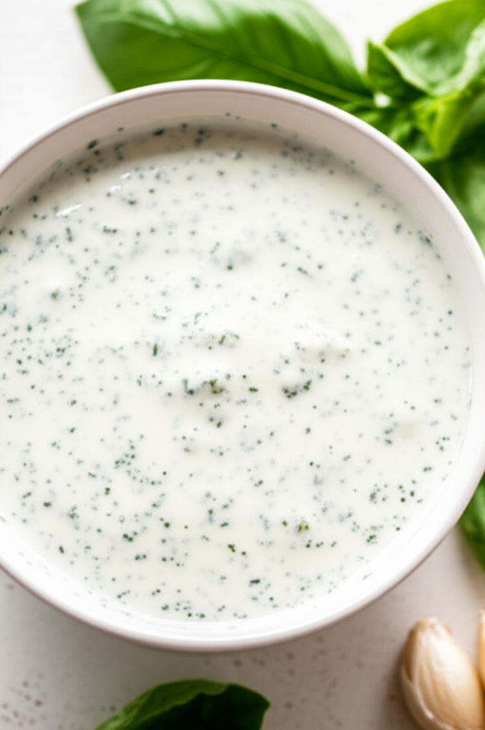 Basil Buttermilk Salad Dressing image