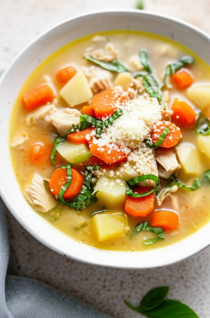 Basil Chicken Soup image