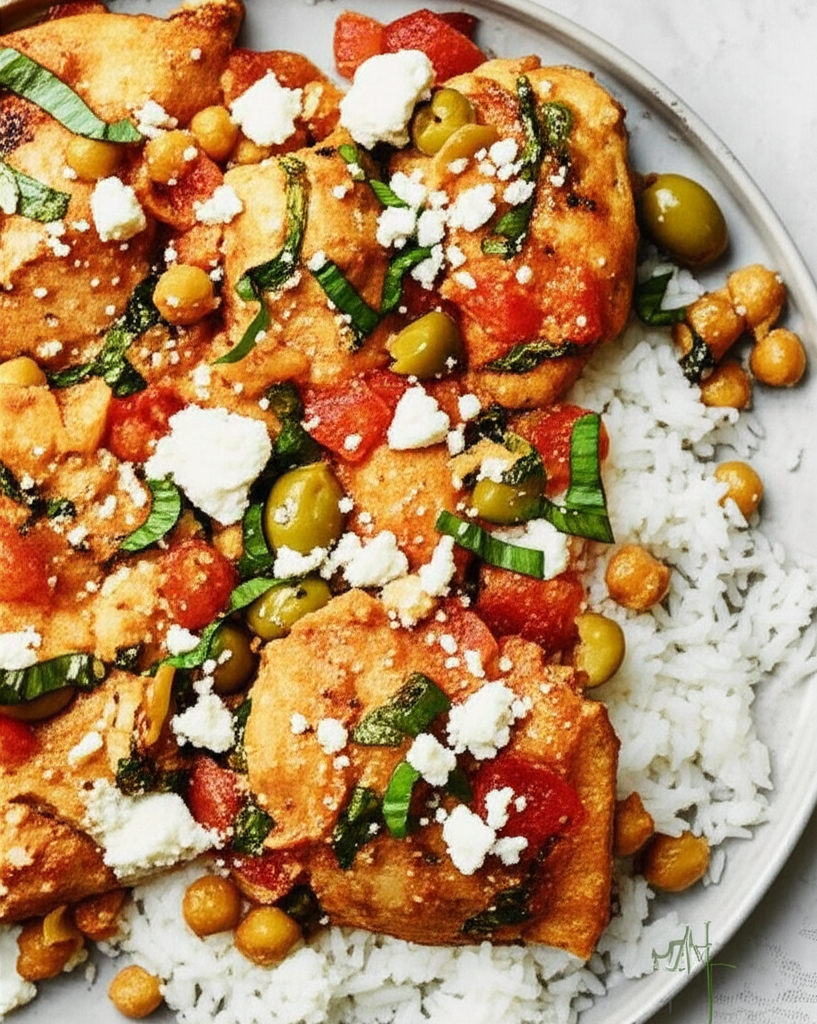 Basil Chicken With Feta Slow Cooker image