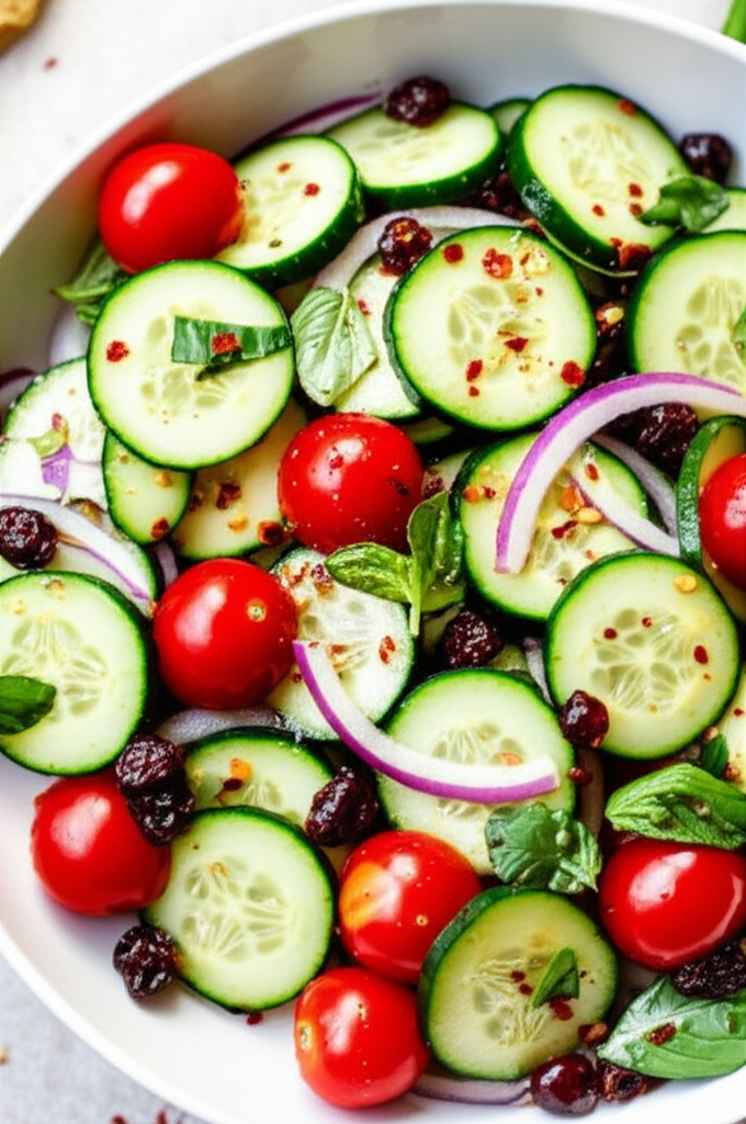 Basil Cucumber Salad image