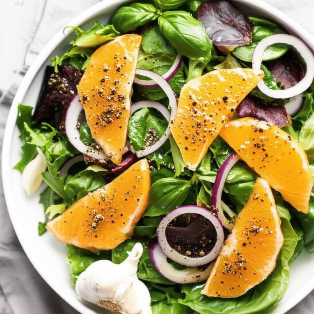 Basil Garlic Citrus Vinaigrette image