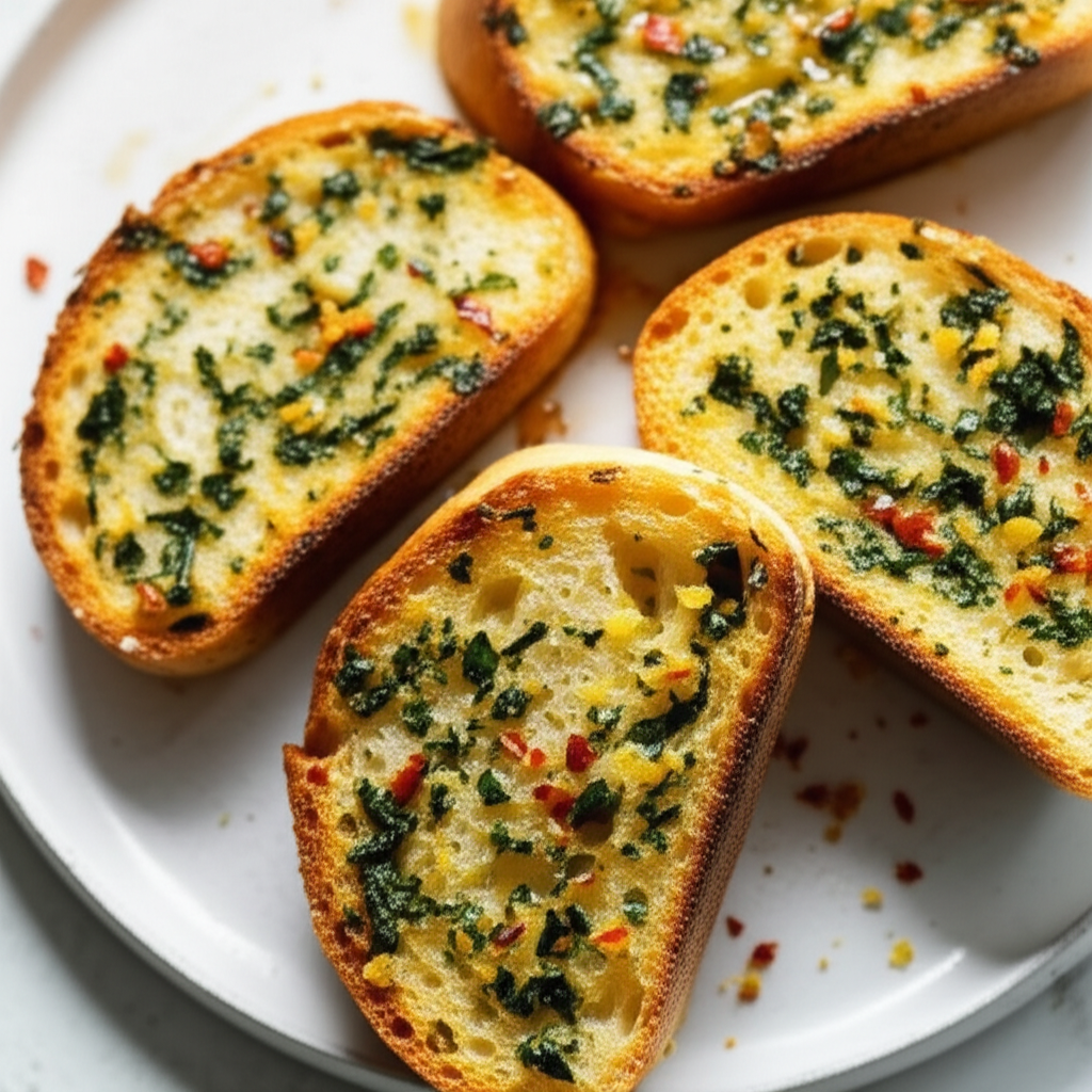 Basil Lemon Garlic Bread image