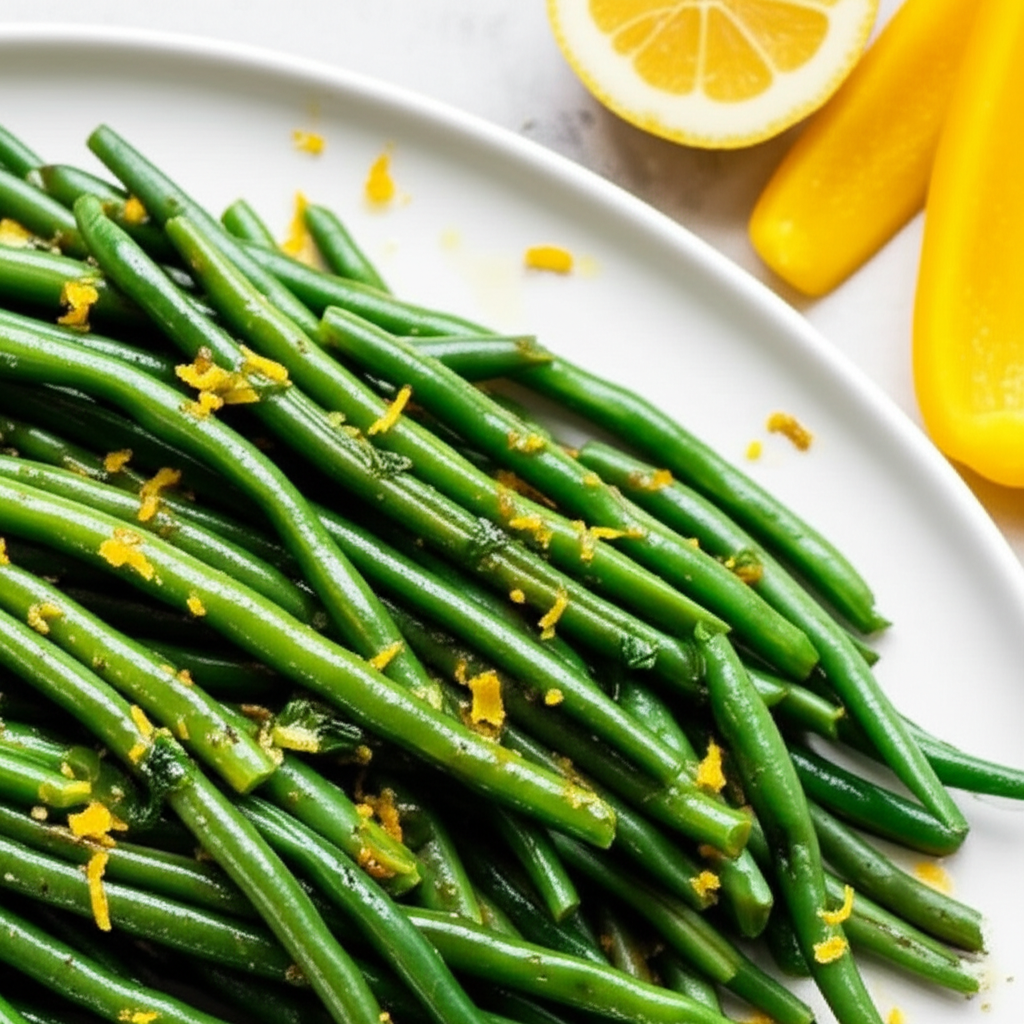 Basil Lemon Green Beans image