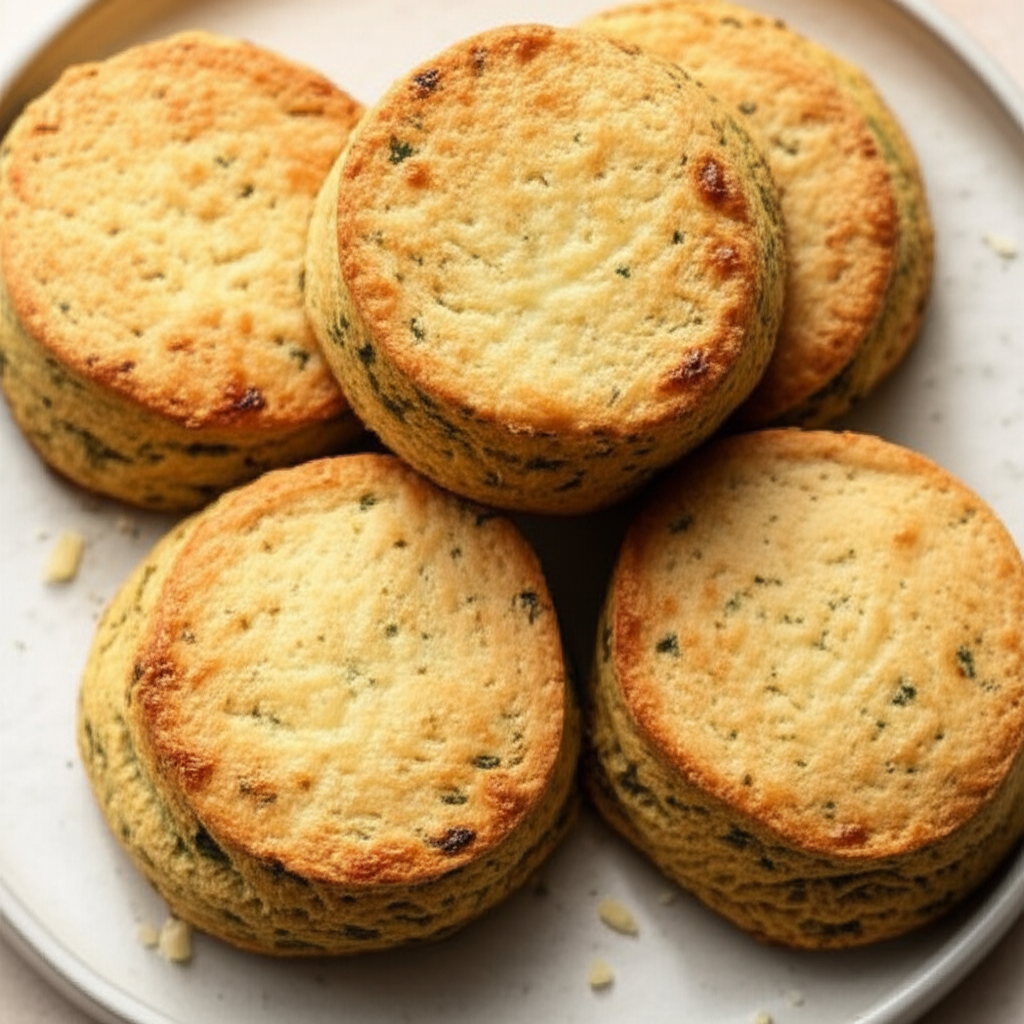 Basil Parmesan Biscuits image