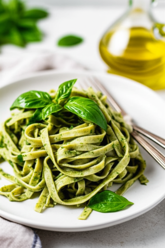 Basil Pasta Noodles image