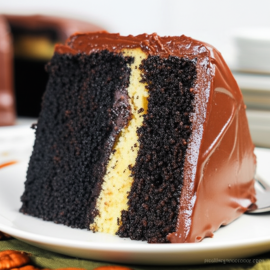 A Chocolate Syrup Cake image