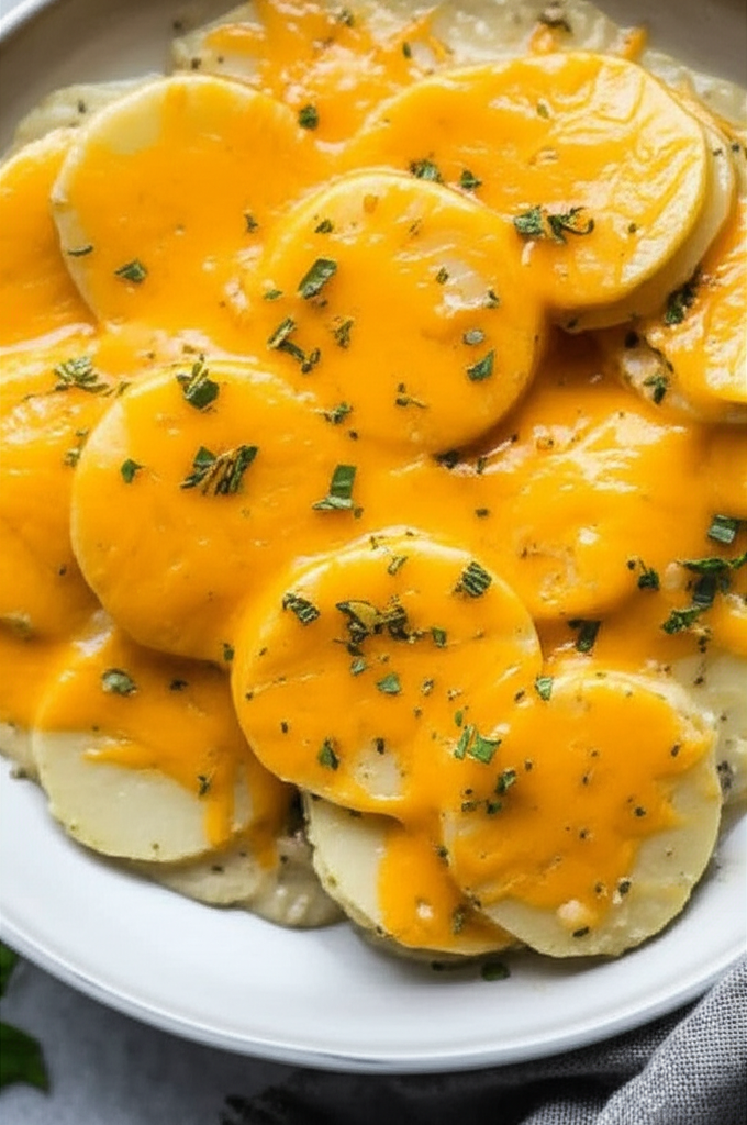 Basil Skillet Scalloped Potatoes image