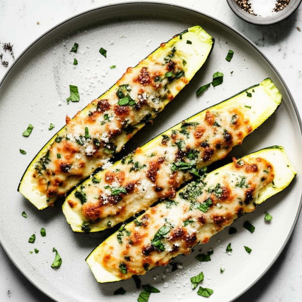 Basil Zucchini Boats image