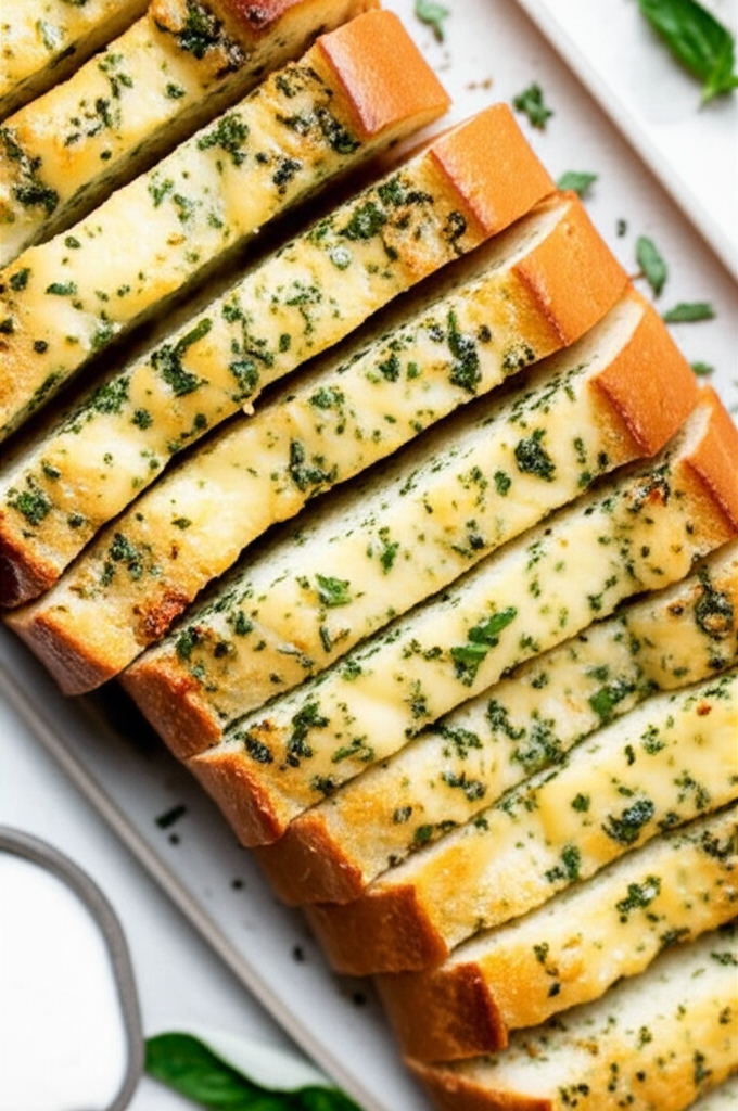 Basil Garlic Cheese Bread image