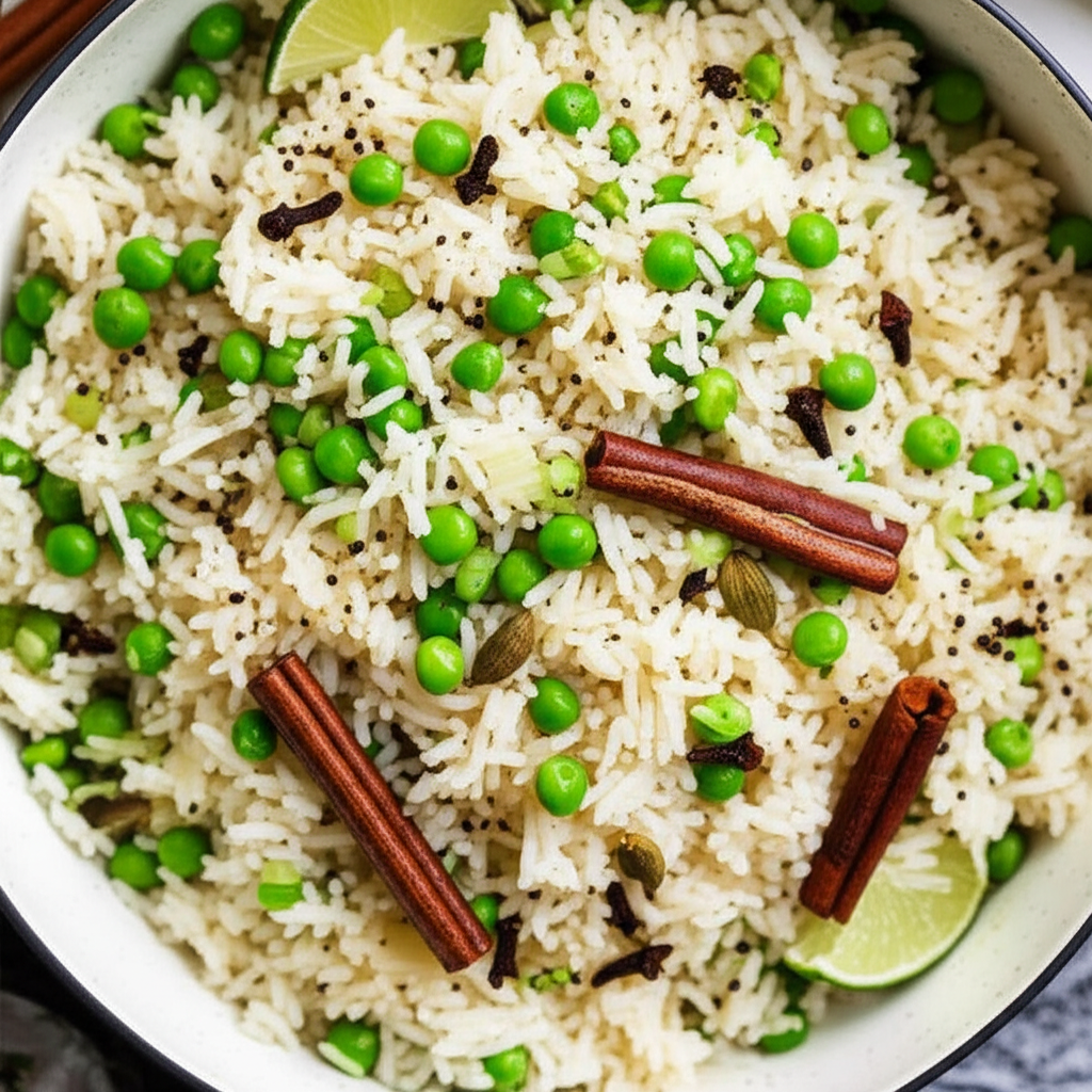 Basmati Rice Pilaf With Peas image
