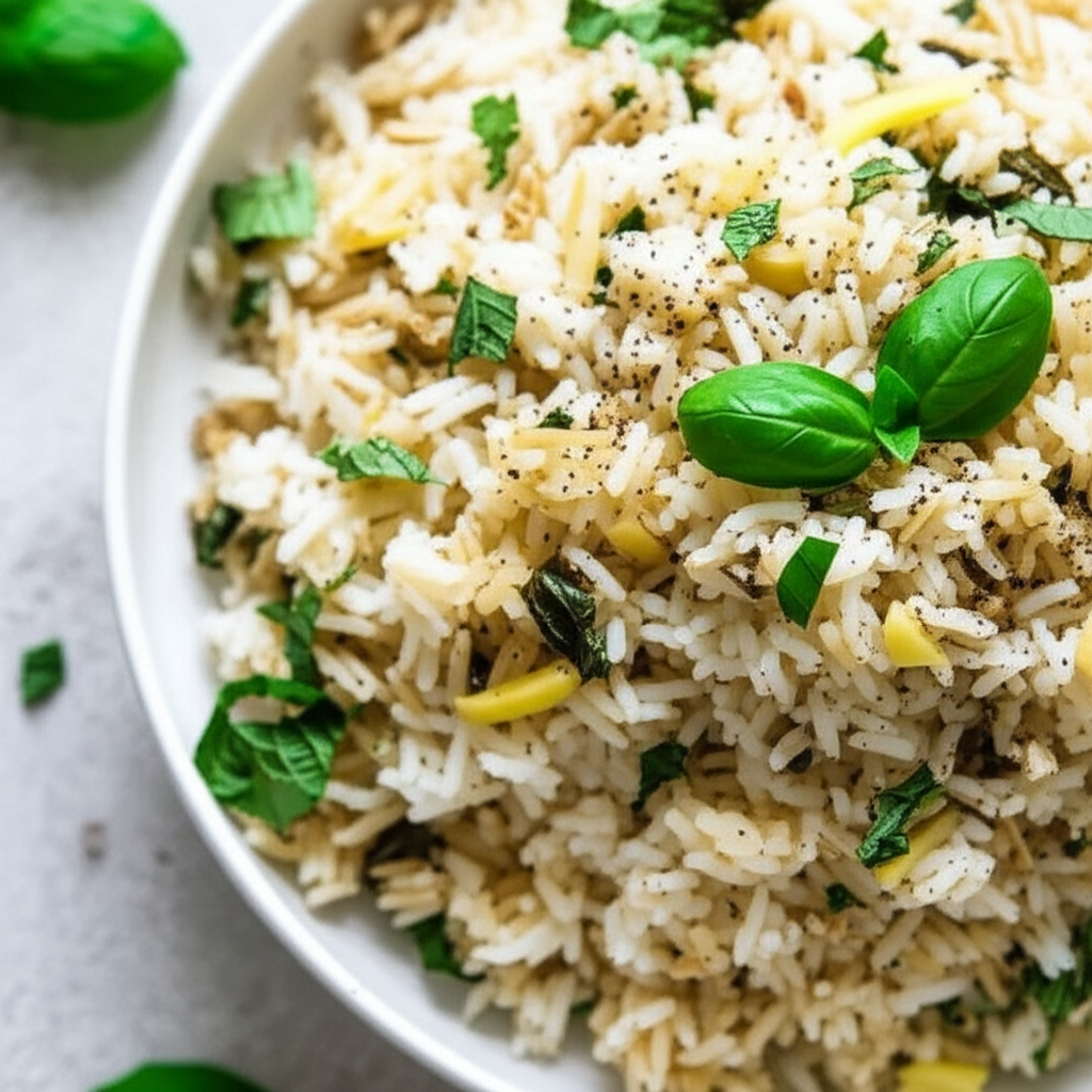Basmati Rice With Basil And Mint image
