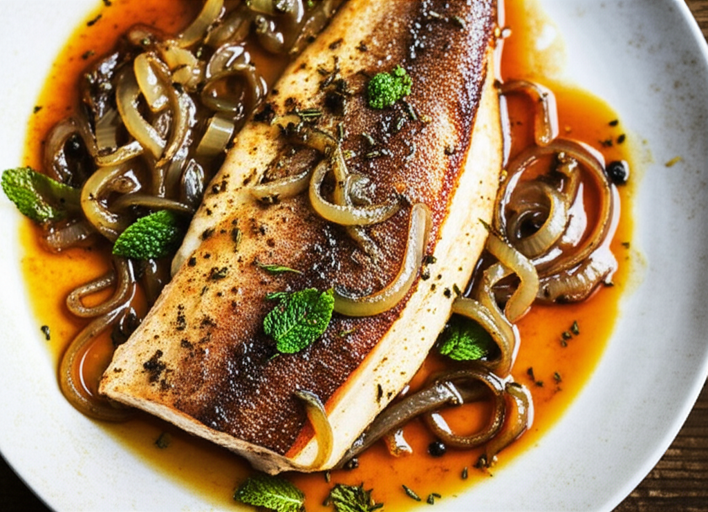 Basque Style Trout With Herbs image