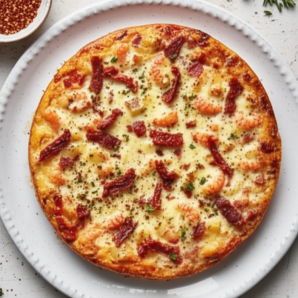 Basquet Of Eggs Baked Omelet image