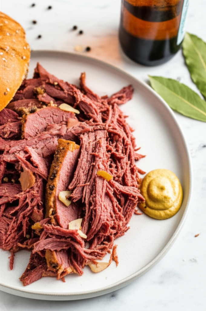 Slow Cooked Corned Beef For Sandwiches image