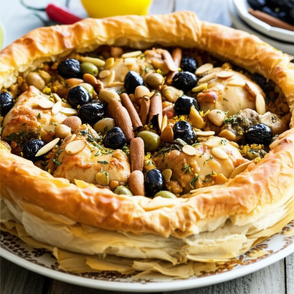 Basteeya Moroccan Chicken Pie image