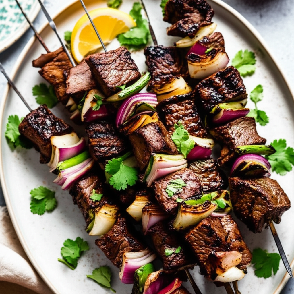 Basturma Russian Marinated Skewered Beef image