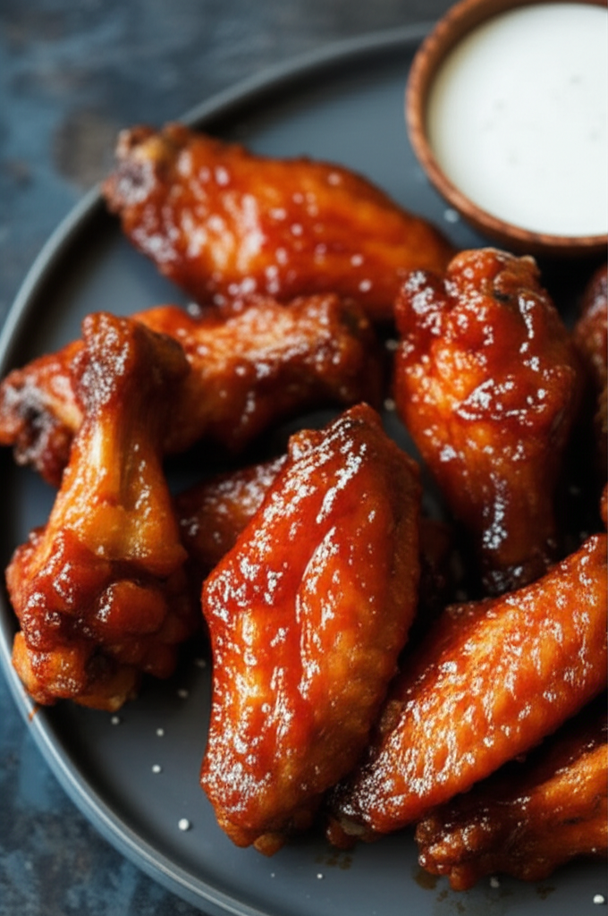 Bat Wings Baked Chicken Wings image