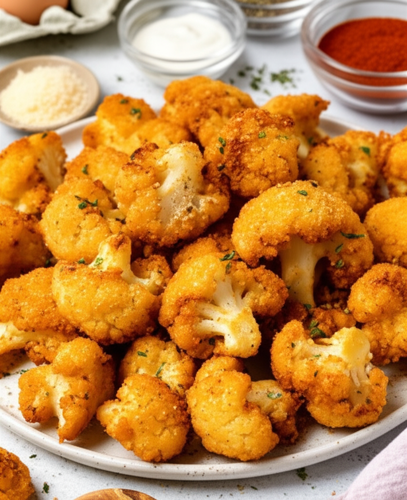Batter Dipped Deep Fried Cauliflower image
