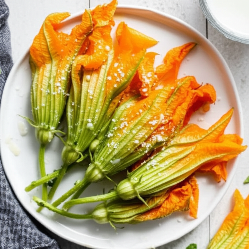 Batter Fried Squash Blossoms image