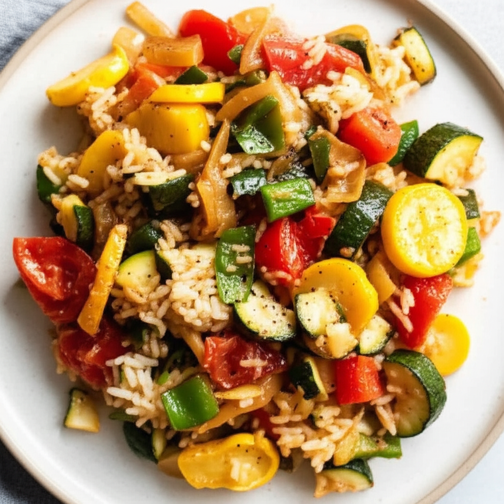 A Different Crock Pot Vegetable Casserole image
