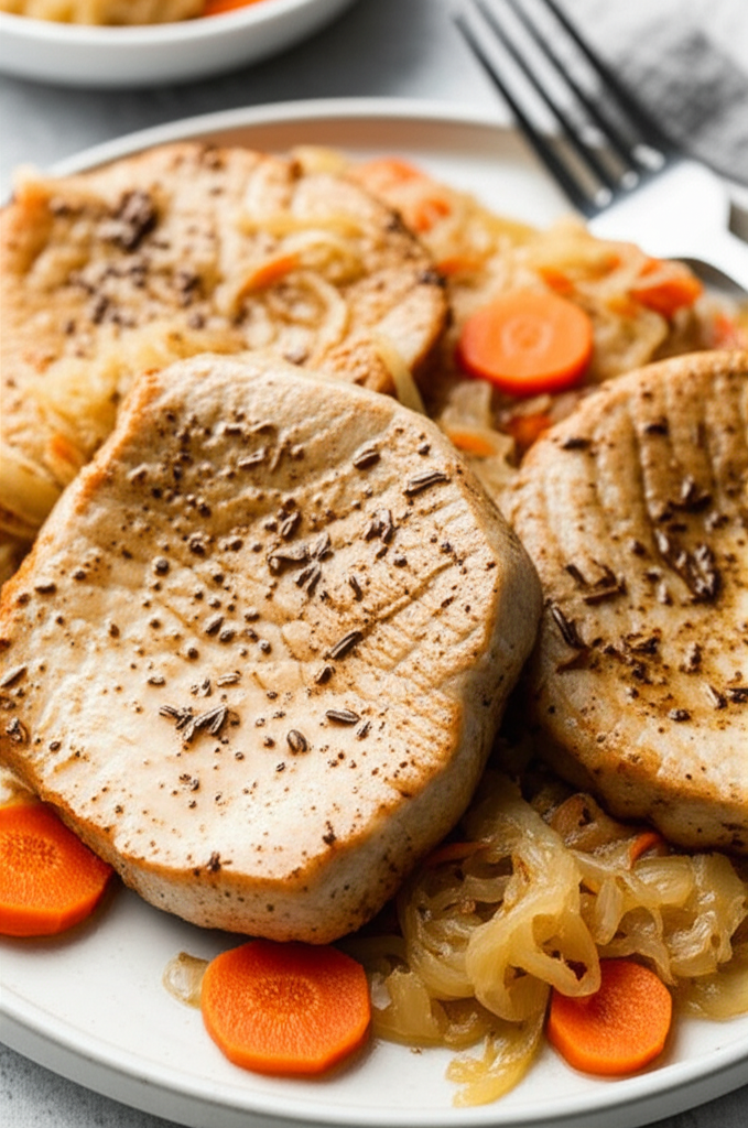 Bavarian Pork Chops Skillet Dinner image