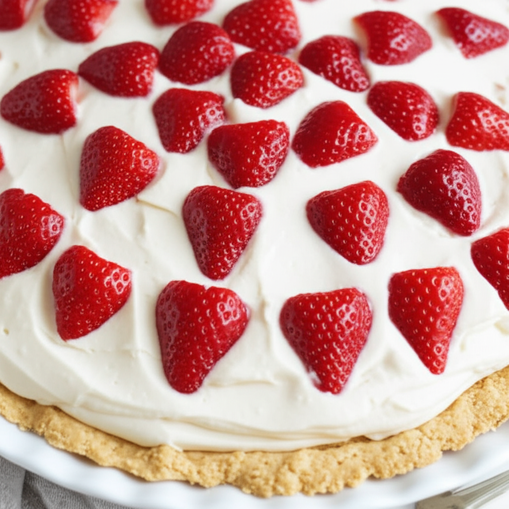 Bavarian Strawberry Cream Pie image