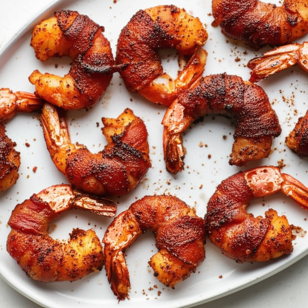Bbq Bacon Wrapped Shrimp image