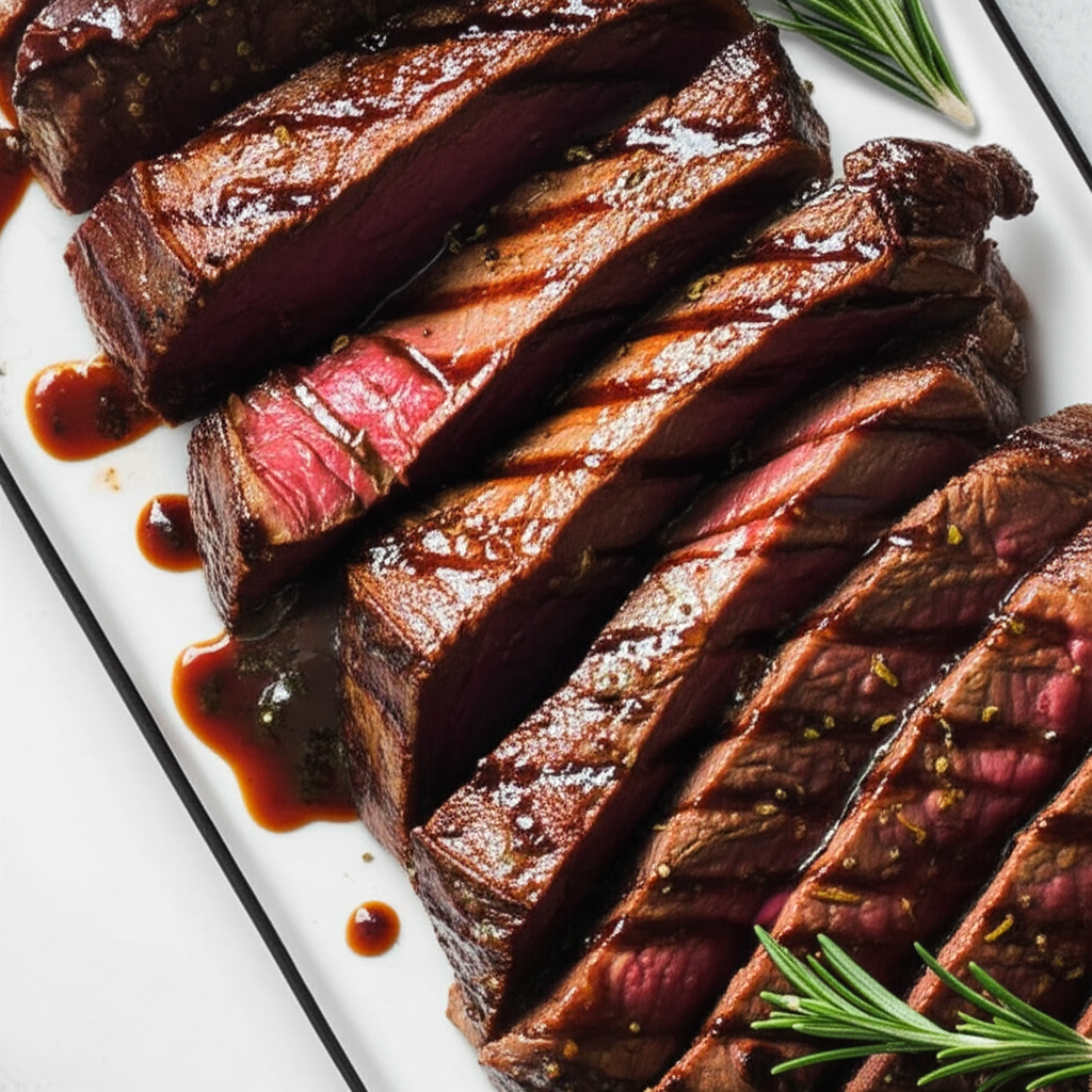 Bbq Beef With Soy Mustard Glaze image