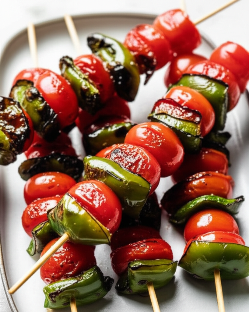 Bbq Cherry Tomato And Jalapeno Kebabs image