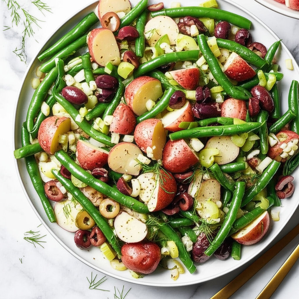A Dilly Potato Salad No Mayo image