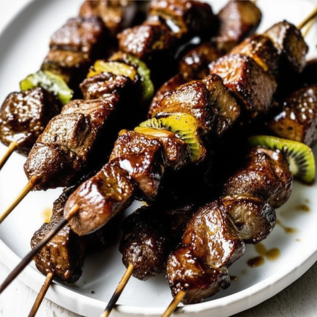 Bbq Kiwifruit Lamb Kebabs image
