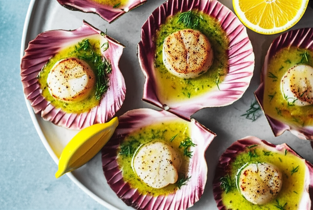 Bbq Lemon Scallops image