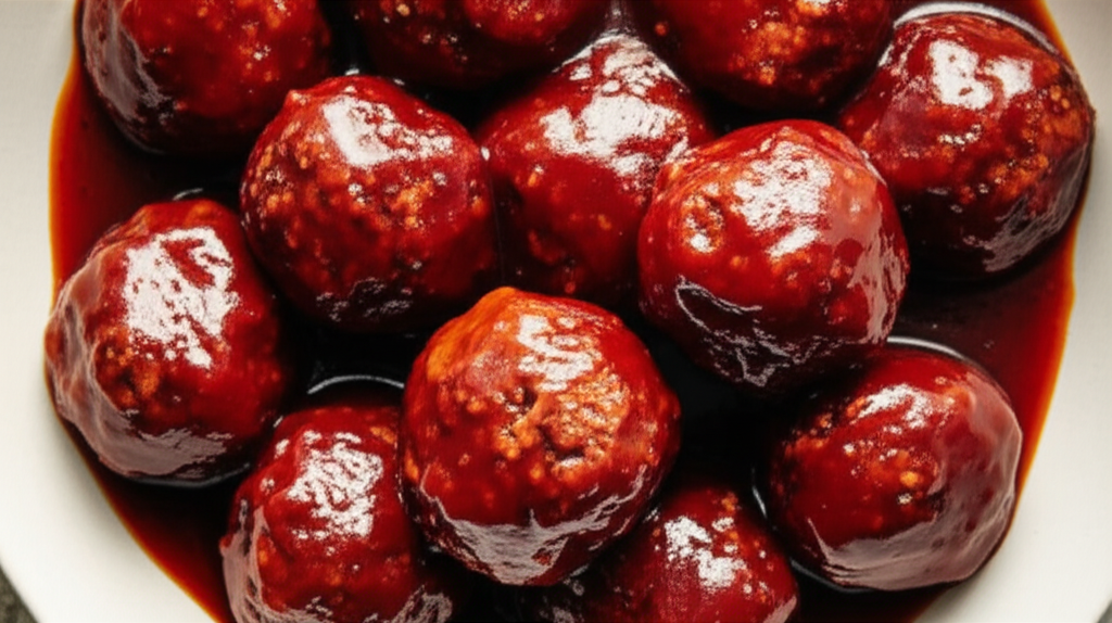 Bbq Meatballs Courtesy Of Pioneer Woman image