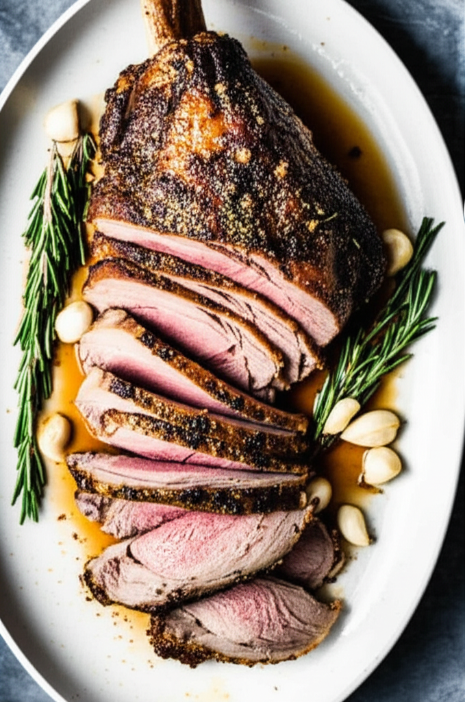 Bbq Or Roasted Spiced Leg Of Lamb image