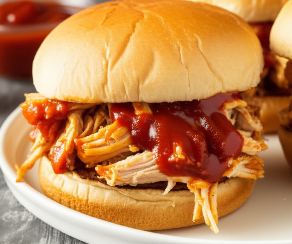 Bbq Pulled Chicken Sandwiches image