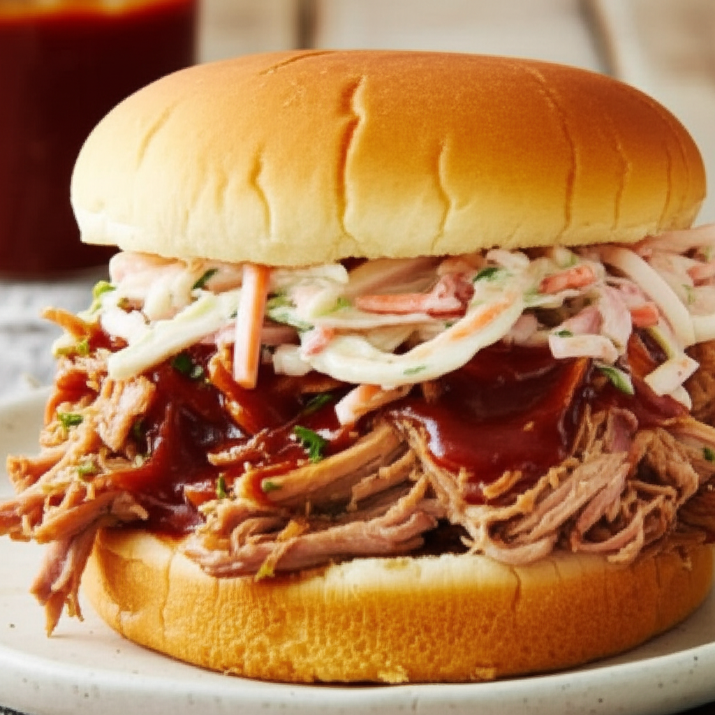 Bbq Pulled Pork Sandwiches image