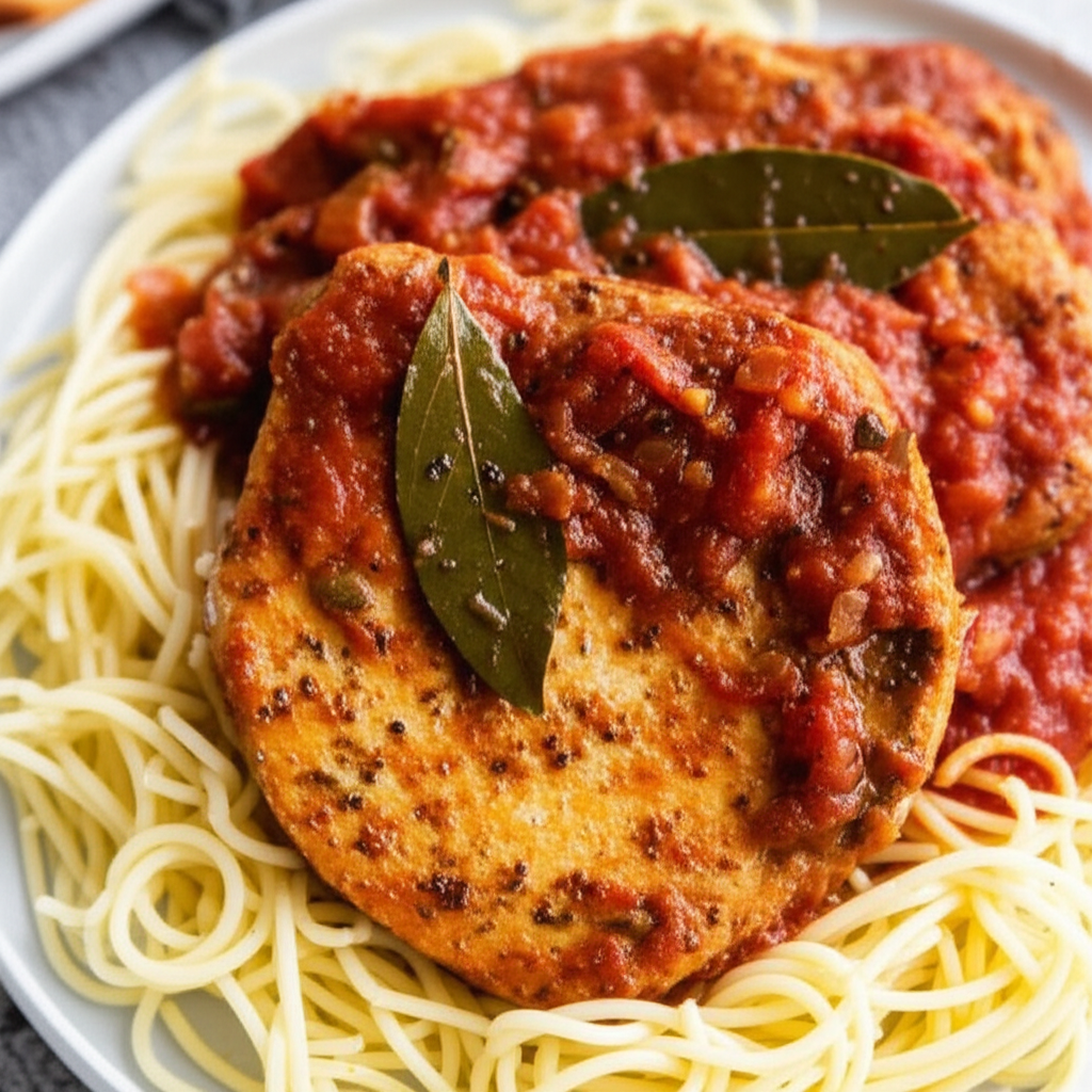 Spaghetti Pork Chops image