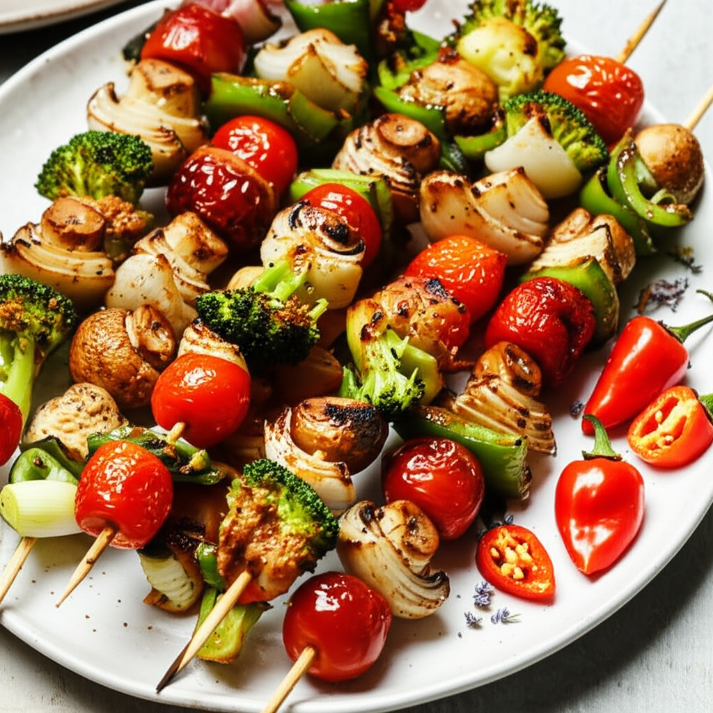 Bbq Skewered Veggies image
